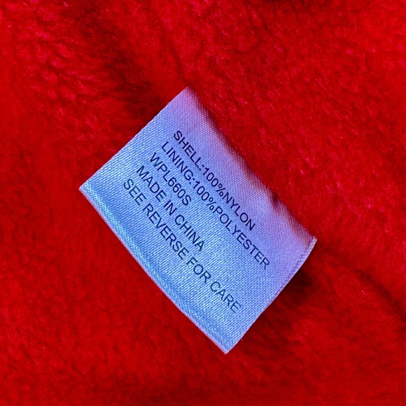 Canon x NFL Official Camera Red Fleece Lined Vest Size‎ M Vintage Promo - Picture 8 of 9